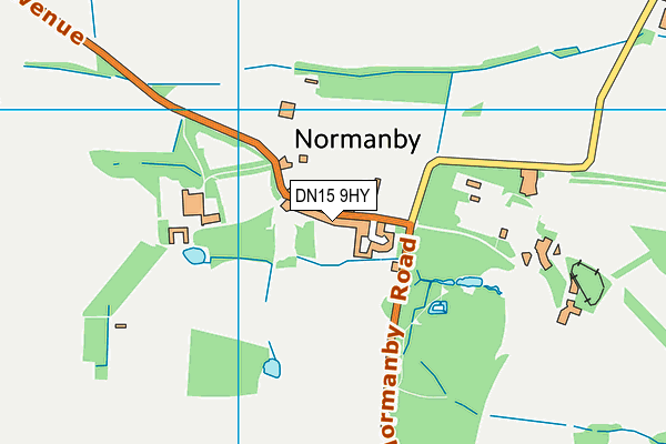 DN15 9HY map - OS VectorMap District (Ordnance Survey)