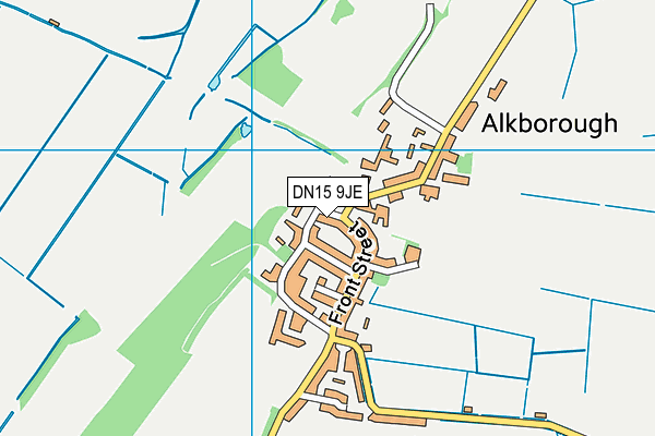 DN15 9JE map - OS VectorMap District (Ordnance Survey)