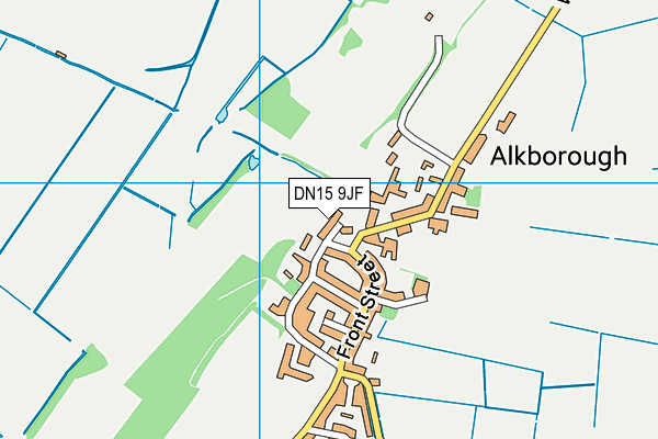 DN15 9JF map - OS VectorMap District (Ordnance Survey)