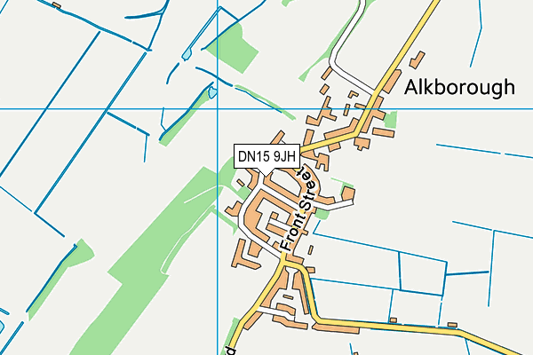 DN15 9JH map - OS VectorMap District (Ordnance Survey)