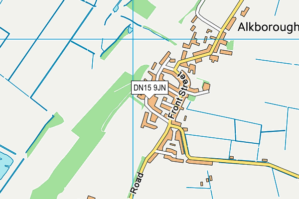 DN15 9JN map - OS VectorMap District (Ordnance Survey)