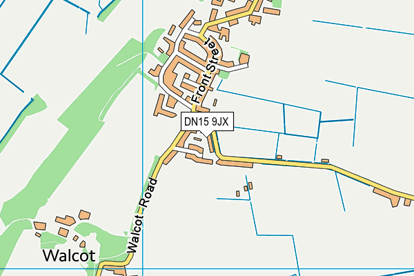DN15 9JX map - OS VectorMap District (Ordnance Survey)