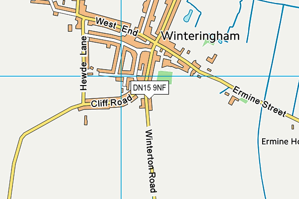 DN15 9NF map - OS VectorMap District (Ordnance Survey)