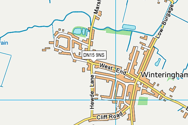 DN15 9NS map - OS VectorMap District (Ordnance Survey)