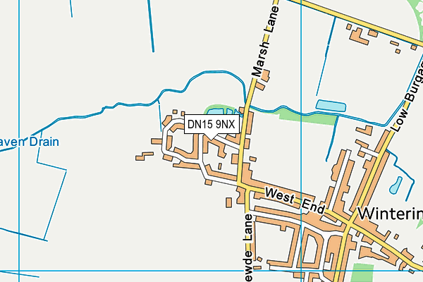 DN15 9NX map - OS VectorMap District (Ordnance Survey)
