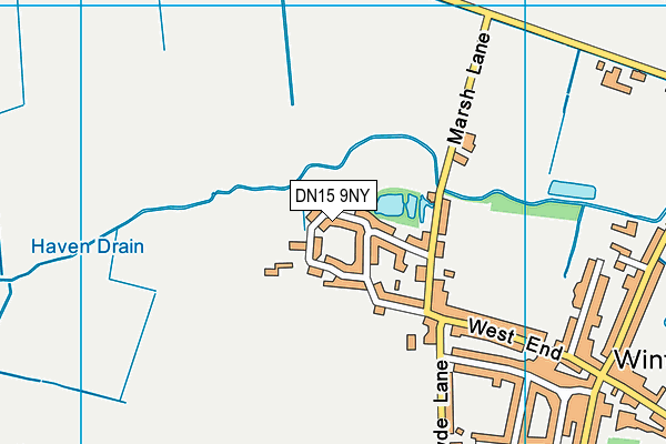 DN15 9NY map - OS VectorMap District (Ordnance Survey)