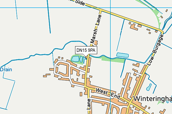 DN15 9PA map - OS VectorMap District (Ordnance Survey)