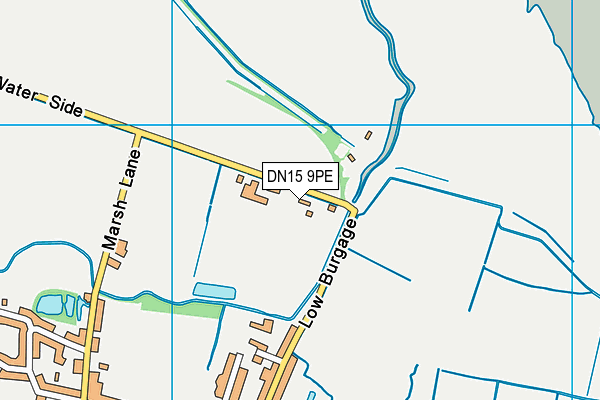 DN15 9PE map - OS VectorMap District (Ordnance Survey)