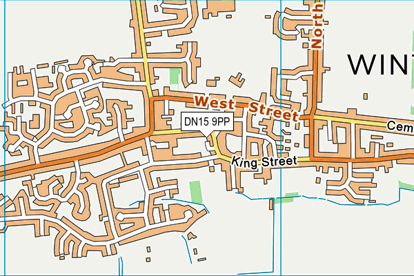 DN15 9PP map - OS VectorMap District (Ordnance Survey)