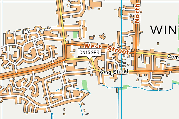 DN15 9PR map - OS VectorMap District (Ordnance Survey)