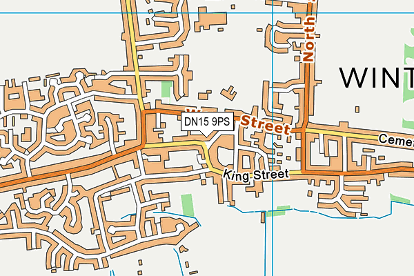 DN15 9PS map - OS VectorMap District (Ordnance Survey)