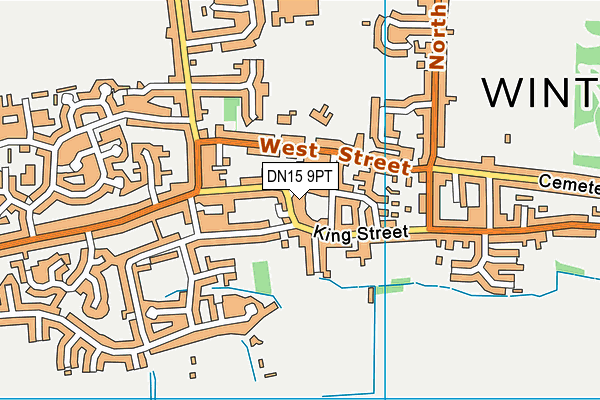 DN15 9PT map - OS VectorMap District (Ordnance Survey)