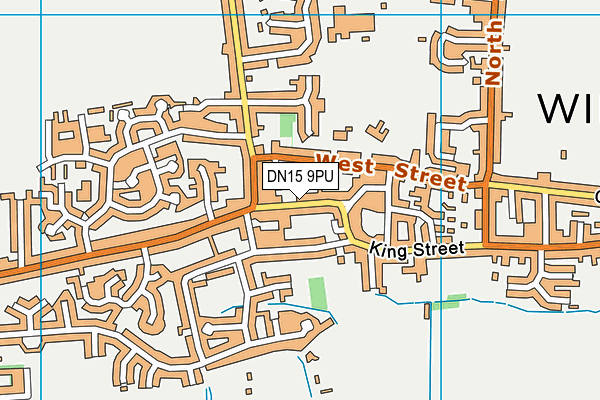 DN15 9PU map - OS VectorMap District (Ordnance Survey)