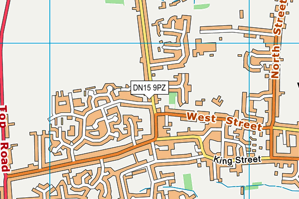 DN15 9PZ map - OS VectorMap District (Ordnance Survey)