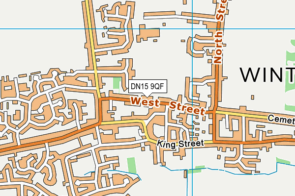 DN15 9QF map - OS VectorMap District (Ordnance Survey)