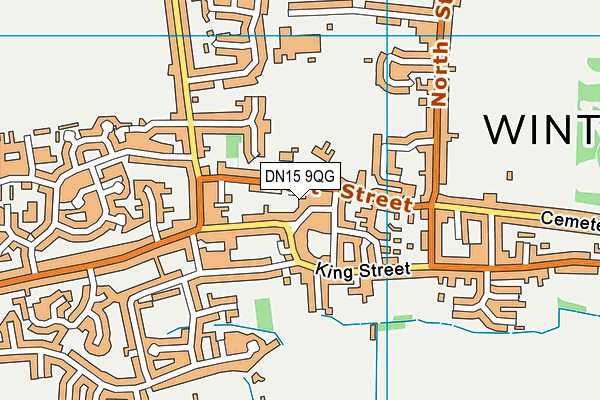 DN15 9QG map - OS VectorMap District (Ordnance Survey)