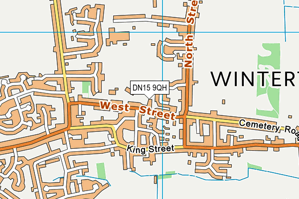 DN15 9QH map - OS VectorMap District (Ordnance Survey)