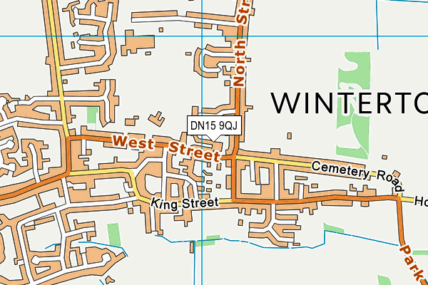 DN15 9QJ map - OS VectorMap District (Ordnance Survey)