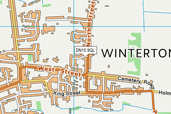 DN15 9QL map - OS VectorMap District (Ordnance Survey)