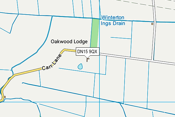 DN15 9QX map - OS VectorMap District (Ordnance Survey)
