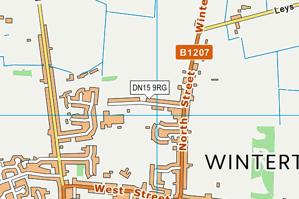Winterton Synthetic Pitch map (DN15 9RG) - OS VectorMap District (Ordnance Survey)