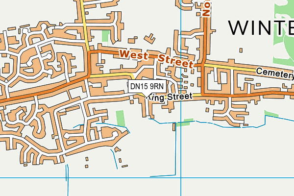 DN15 9RN map - OS VectorMap District (Ordnance Survey)