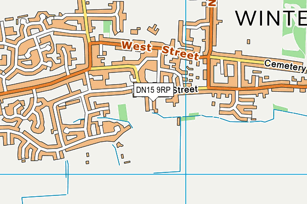 DN15 9RP map - OS VectorMap District (Ordnance Survey)