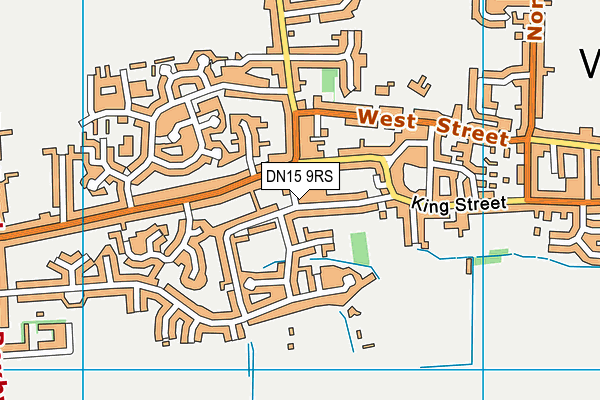 DN15 9RS map - OS VectorMap District (Ordnance Survey)