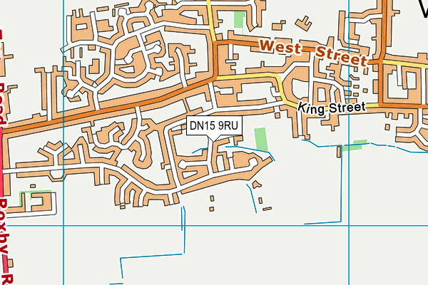 DN15 9RU map - OS VectorMap District (Ordnance Survey)
