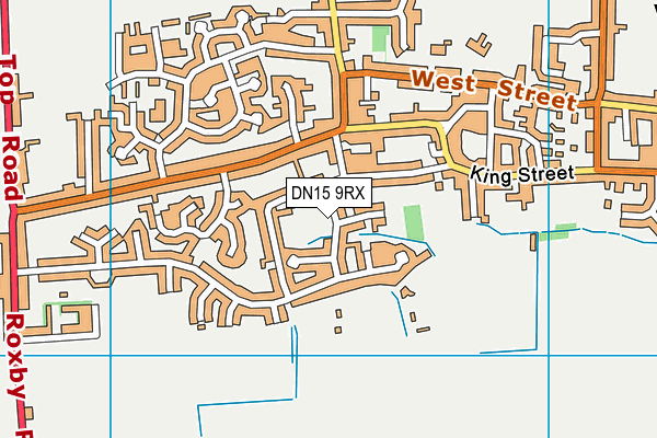 DN15 9RX map - OS VectorMap District (Ordnance Survey)