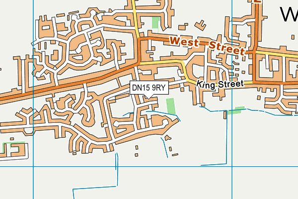 DN15 9RY map - OS VectorMap District (Ordnance Survey)