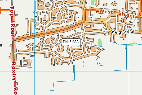 DN15 9SA map - OS VectorMap District (Ordnance Survey)