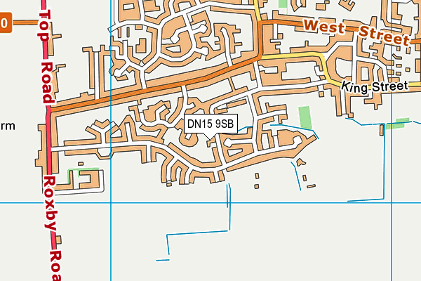 DN15 9SB map - OS VectorMap District (Ordnance Survey)