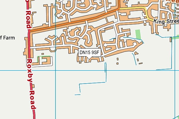 DN15 9SF map - OS VectorMap District (Ordnance Survey)