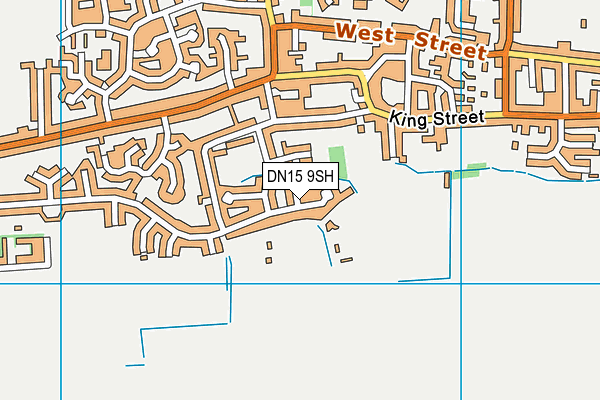 DN15 9SH map - OS VectorMap District (Ordnance Survey)