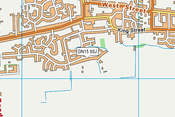 DN15 9SJ map - OS VectorMap District (Ordnance Survey)