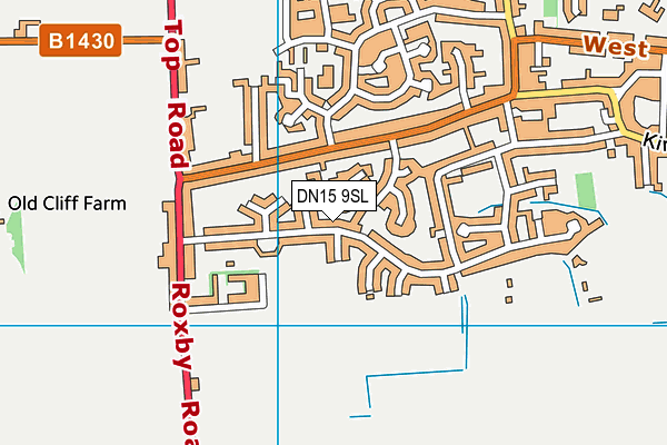 DN15 9SL map - OS VectorMap District (Ordnance Survey)