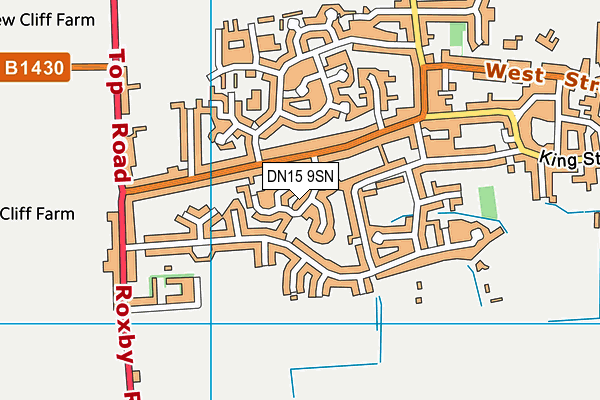 DN15 9SN map - OS VectorMap District (Ordnance Survey)