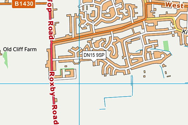 DN15 9SP map - OS VectorMap District (Ordnance Survey)