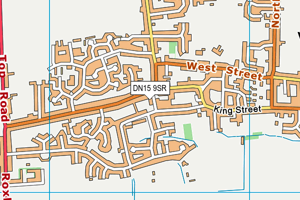 DN15 9SR map - OS VectorMap District (Ordnance Survey)