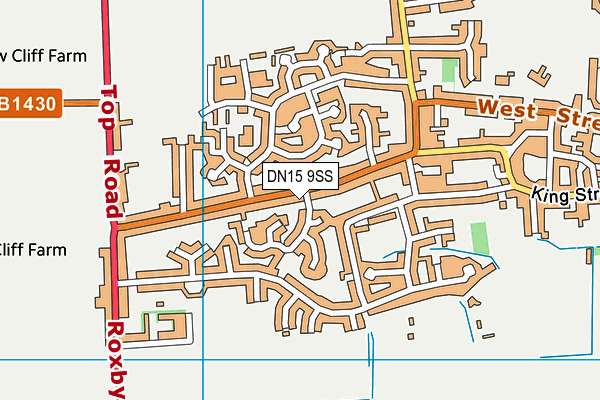 DN15 9SS map - OS VectorMap District (Ordnance Survey)