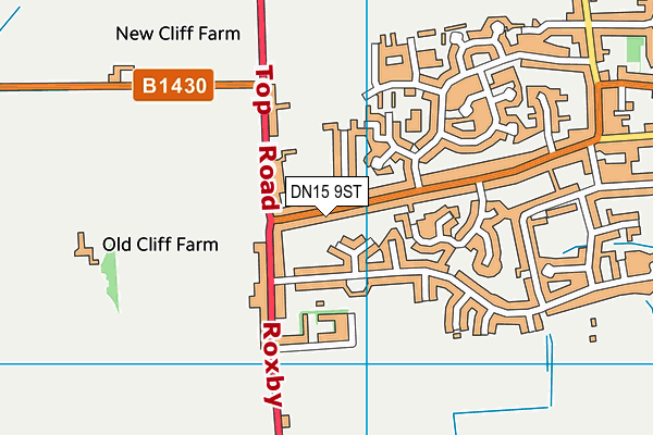 DN15 9ST map - OS VectorMap District (Ordnance Survey)