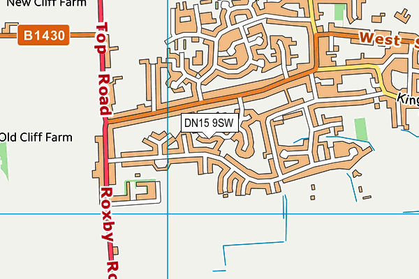 DN15 9SW map - OS VectorMap District (Ordnance Survey)