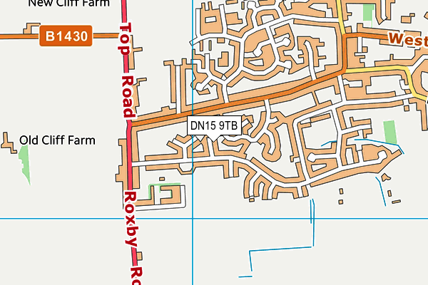 DN15 9TB map - OS VectorMap District (Ordnance Survey)
