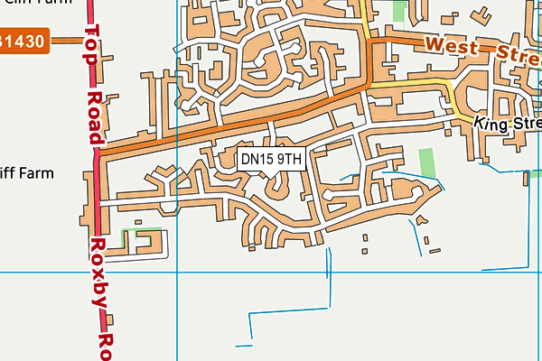 DN15 9TH map - OS VectorMap District (Ordnance Survey)