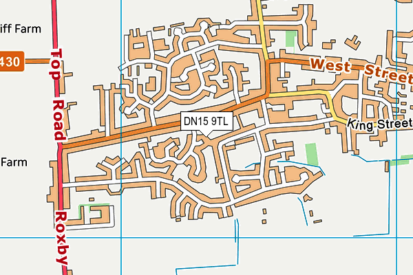 DN15 9TL map - OS VectorMap District (Ordnance Survey)