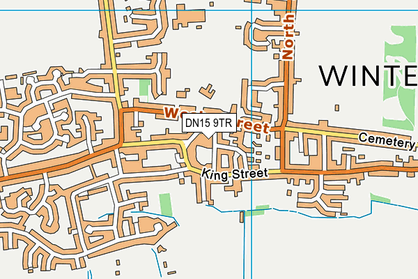 DN15 9TR map - OS VectorMap District (Ordnance Survey)