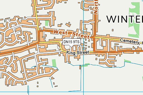 DN15 9TS map - OS VectorMap District (Ordnance Survey)
