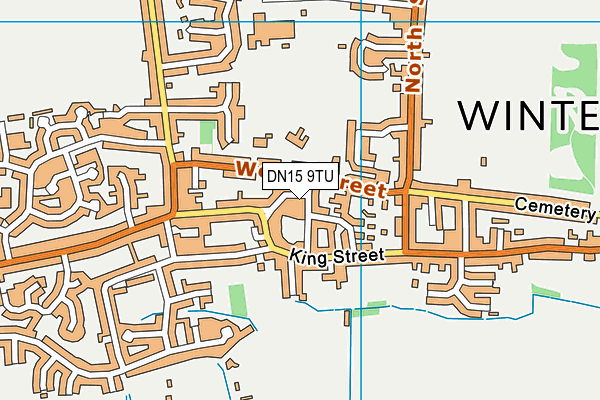 DN15 9TU map - OS VectorMap District (Ordnance Survey)