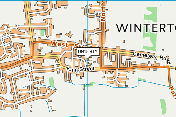 DN15 9TY map - OS VectorMap District (Ordnance Survey)